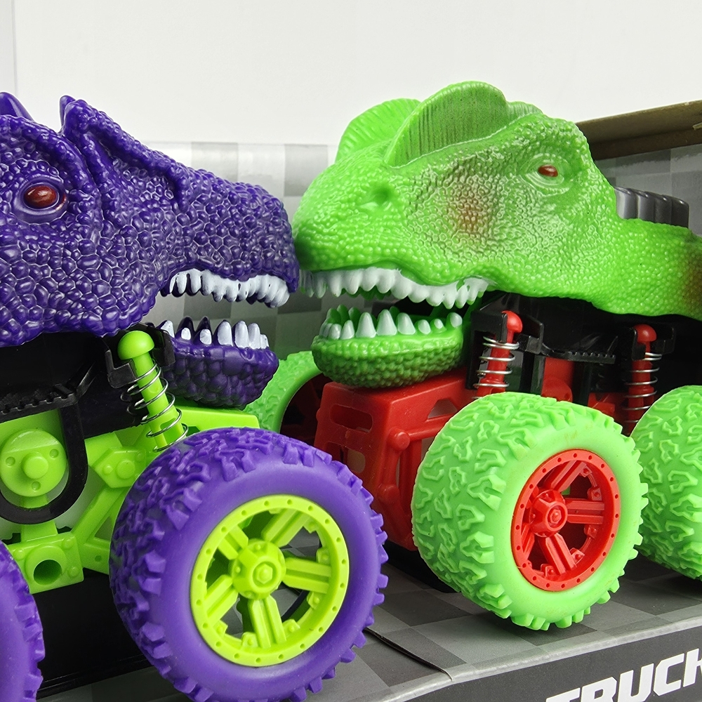 2 Pack Dino Monster Truck 4x4